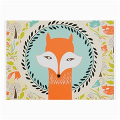Foxy Fox Canvas Art Print Traditional Large Glasses Cloth by BangZart