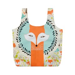 Foxy Fox Canvas Art Print Traditional Full Print Recycle Bags (m) 