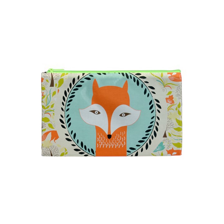 Foxy Fox Canvas Art Print Traditional Cosmetic Bag (XS)