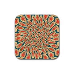 Stars Twirl Rubber Coaster (square)  by linceazul