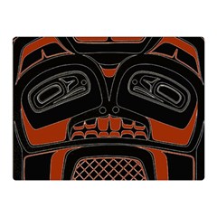 Traditional Northwest Coast Native Art Double Sided Flano Blanket (mini) 