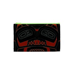 Traditional Northwest Coast Native Art Cosmetic Bag (xs)