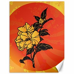 Vector Asian Flowers Canvas 12  X 16   by BangZart