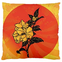 Vector Asian Flowers Standard Flano Cushion Case (two Sides)