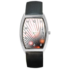 Radial Dotted Lights Barrel Style Metal Watch by BangZart