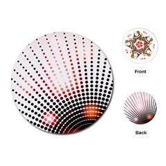 Radial Dotted Lights Playing Cards (round)  by BangZart