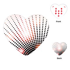 Radial Dotted Lights Playing Cards (heart)  by BangZart