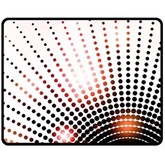 Radial Dotted Lights Double Sided Fleece Blanket (medium) 