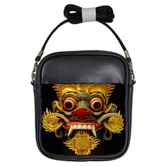 Bali Mask Girls Sling Bags