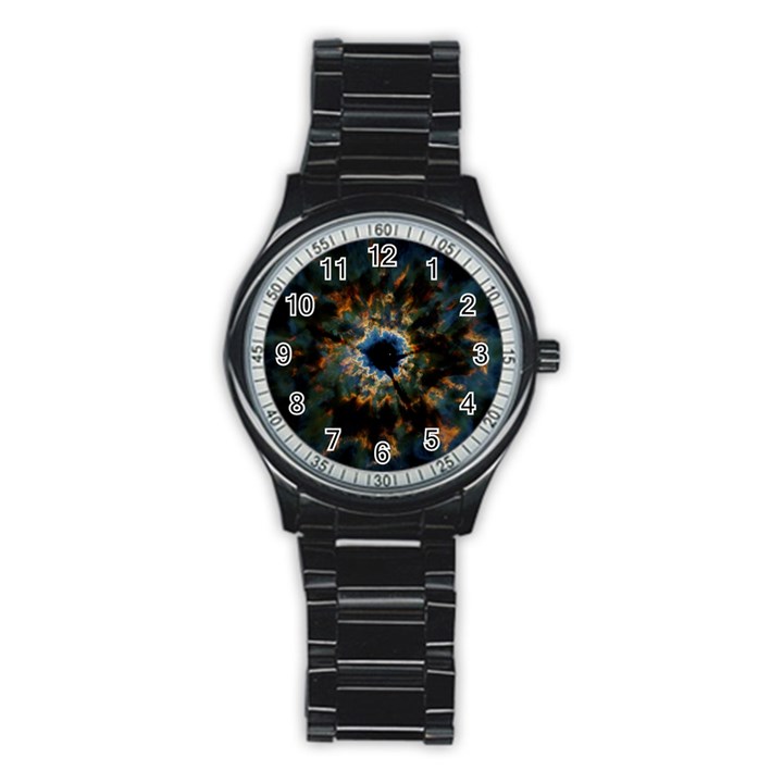 Crazy  Giant Galaxy Nebula Stainless Steel Round Watch