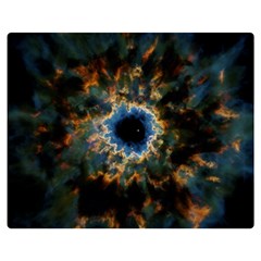 Crazy  Giant Galaxy Nebula Double Sided Flano Blanket (medium) 