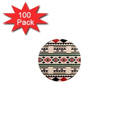 Tribal Pattern 1  Mini Magnets (100 Pack) 