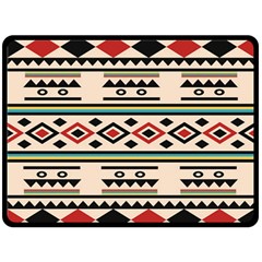 Tribal Pattern Fleece Blanket (large)  by BangZart