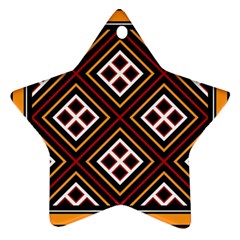 Toraja Pattern Pa re po  Sanguba ( Dancing Alone ) Star Ornament (two Sides) by BangZart