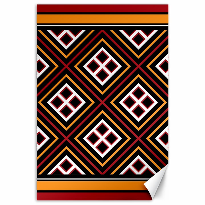 Toraja Pattern Pa re po  Sanguba ( Dancing Alone ) Canvas 24  x 36 