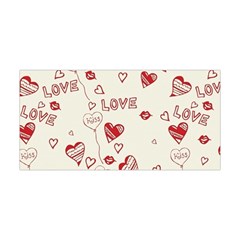 Pattern Hearts Kiss Love Lips Art Vector Yoga Headband by BangZart