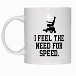 The Need for Speed White Coffee Mug Left