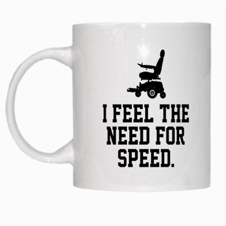 The Need for Speed White Coffee Mug