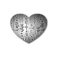 Science Formulas Heart Coaster (4 Pack)  by BangZart