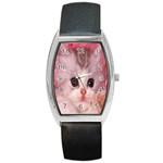 Cat  Animal  Kitten  Pet Barrel Style Metal Watch Front