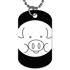 Pig Logo Dog Tag (one Side)