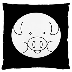 Pig Logo Large Cushion Case (two Sides) by BangZart