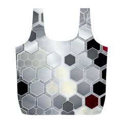 Honeycomb Pattern Full Print Recycle Bags (l) 