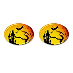 Halloween Night Terrors Cufflinks (oval) by BangZart