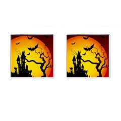 Halloween Night Terrors Cufflinks (square) by BangZart