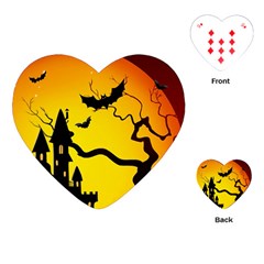 Halloween Night Terrors Playing Cards (heart)  by BangZart