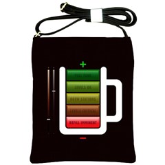 Black Energy Battery Life Shoulder Sling Bags by BangZart
