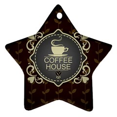 Coffee House Ornament (star) by BangZart