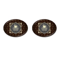 Coffee House Cufflinks (oval) by BangZart