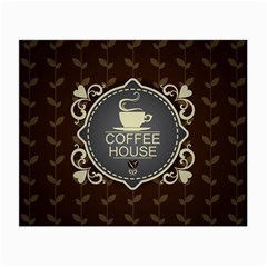 Coffee House Small Glasses Cloth (2-side) by BangZart