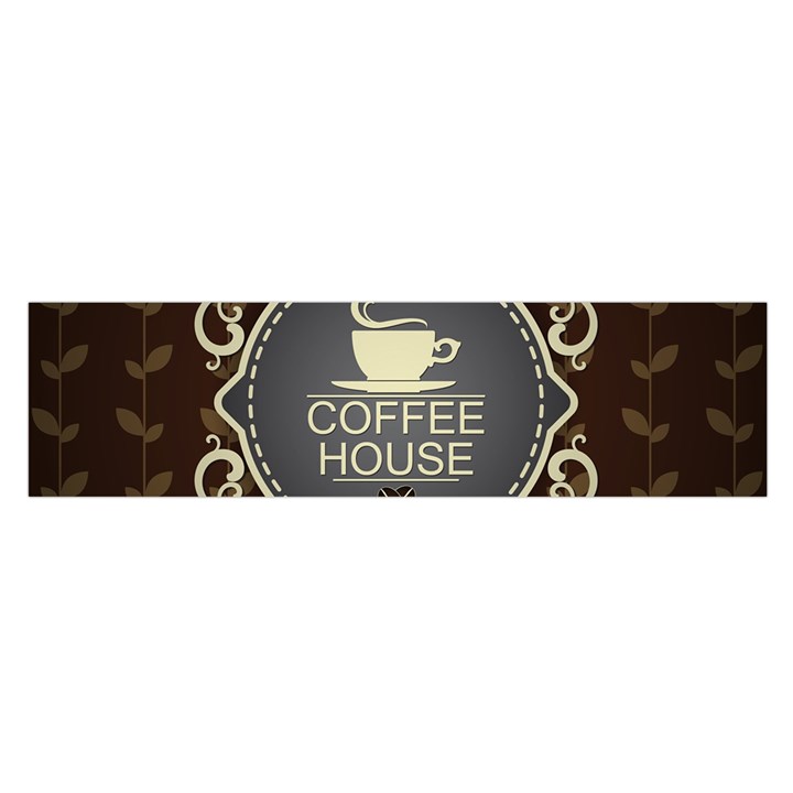 Coffee House Satin Scarf (Oblong)