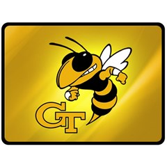 Georgia Institute Of Technology Ga Tech Double Sided Fleece Blanket (large) 