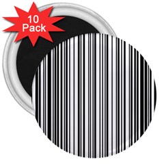 Barcode Pattern 3  Magnets (10 Pack) 