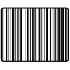Barcode Pattern Double Sided Fleece Blanket (medium) 