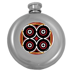 Toraja Pattern Ne limbongan Round Hip Flask (5 Oz) by BangZart