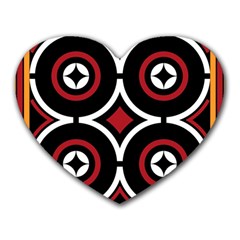 Toraja Pattern Ne limbongan Heart Mousepads by BangZart