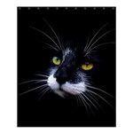 Face Black Cat Shower Curtain 60  x 72  (Medium)  60 x72  Curtain