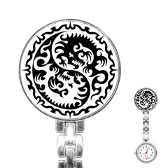 Ying Yang Tattoo Stainless Steel Nurses Watch by BangZart