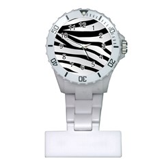 White Tiger Skin Plastic Nurses Watch