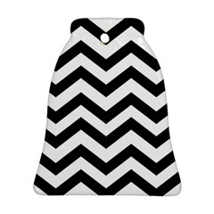 Black And White Chevron Ornament (bell) by BangZart