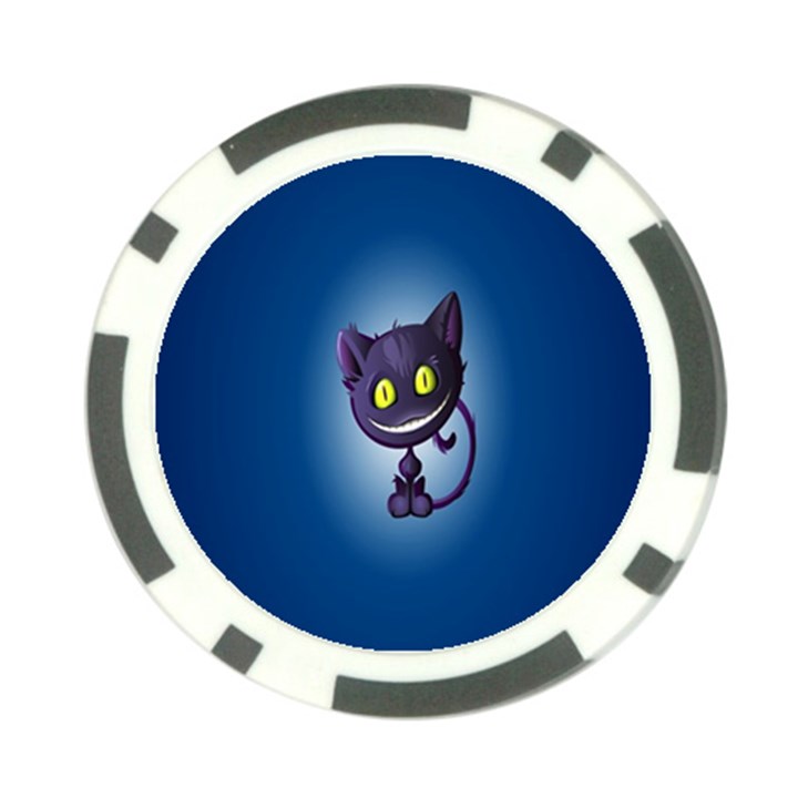 Funny cute cat Poker Chip Card Guard