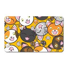 Cats Cute Kitty Kitties Kitten Magnet (rectangular) by BangZart