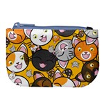 Cats Cute Kitty Kitties Kitten Large Coin Purse Front