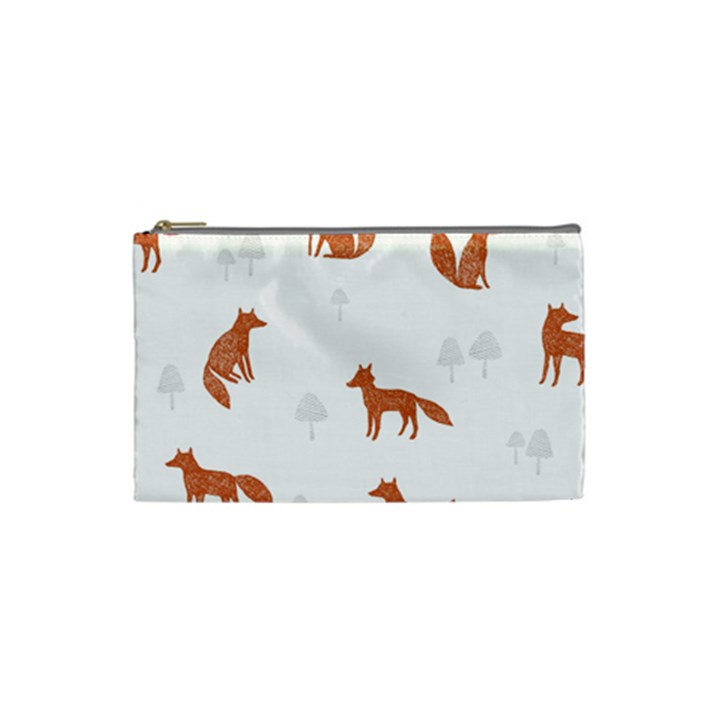 Fox Animal Wild Pattern Cosmetic Bag (Small) 