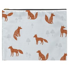 Fox Animal Wild Pattern Cosmetic Bag (xxxl)  by BangZart