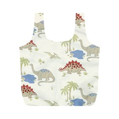 Dinosaur Art Pattern Full Print Recycle Bags (m) 